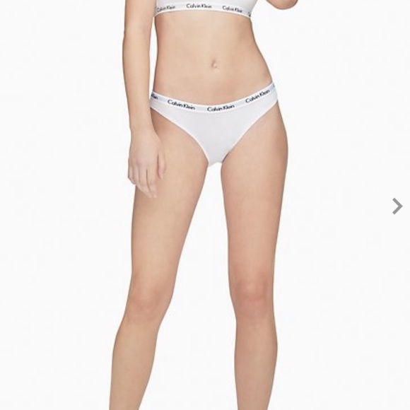 Calvin Klein Logo Cotton Bikini Bottom - Picture 1 of 4